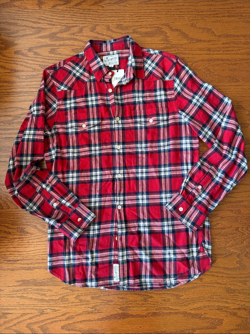 Mens Lucky Brand plaid shirt